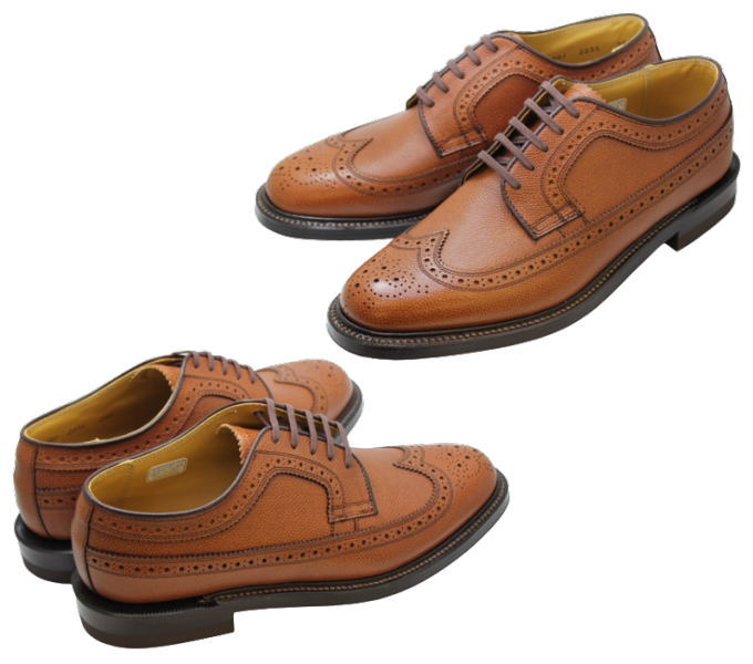 REGAL（リーガル） 2235N 茶色（ブラウン）ウィングチップ革靴 メンズシューズ ビジネスシューズ 本革（レザー)